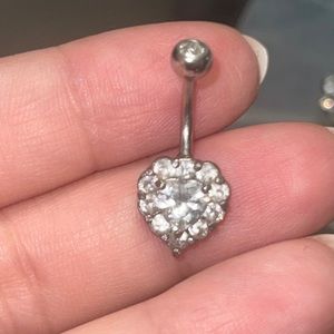 heart belly ring
